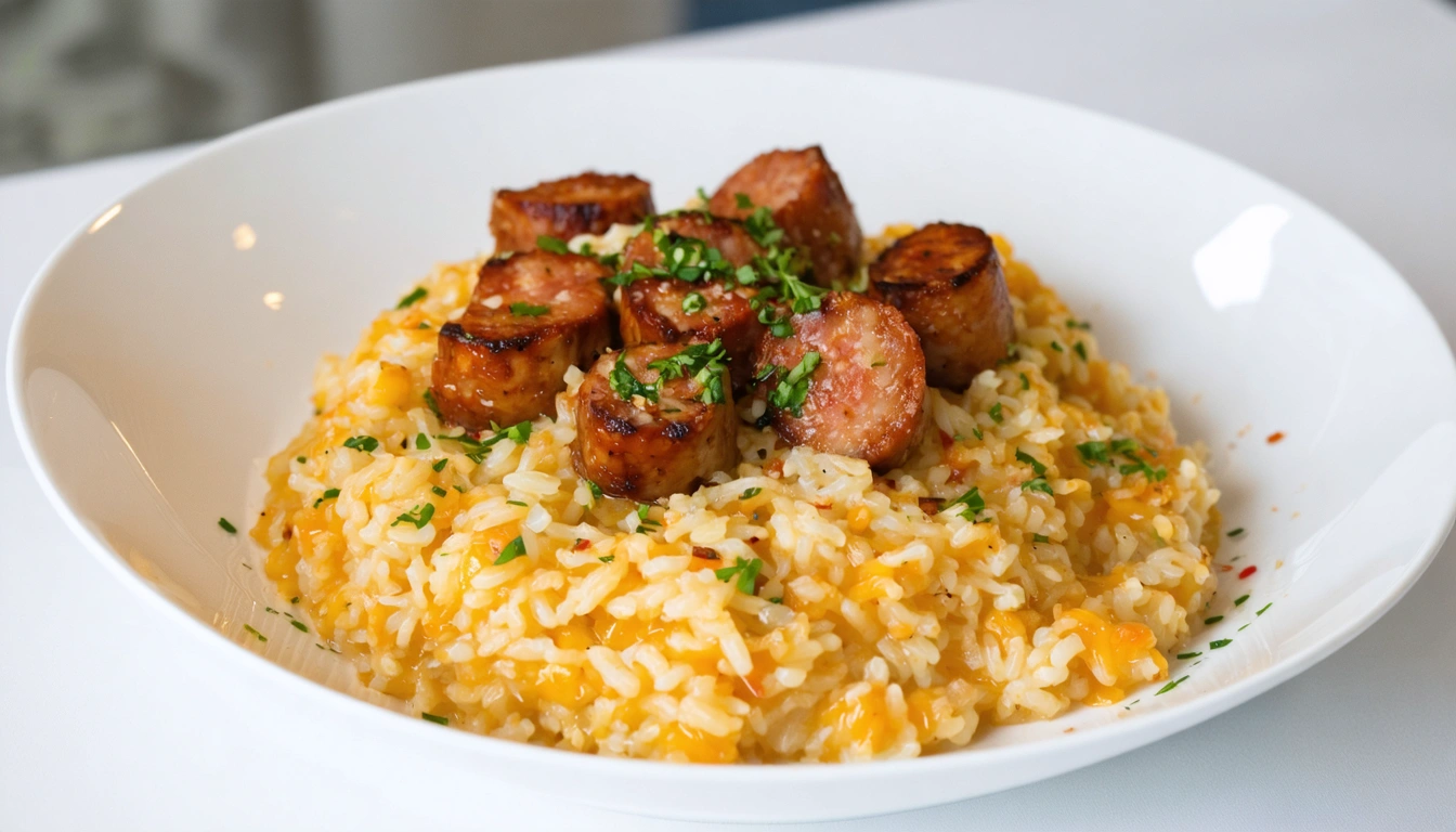 risotto con la salsiccia